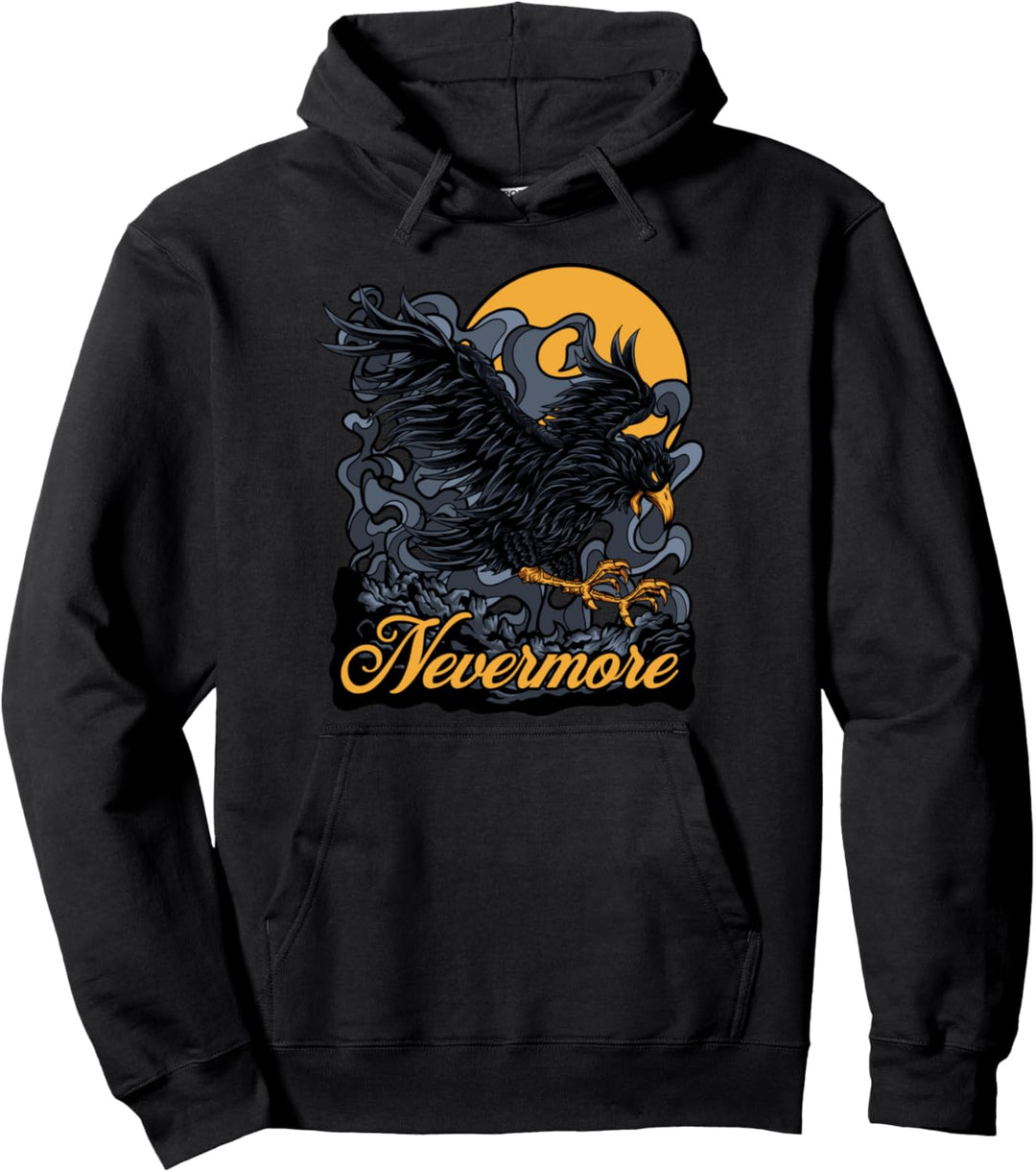 Edgar Allan Poe Der Rabe Nevermore Pullover Hoodie