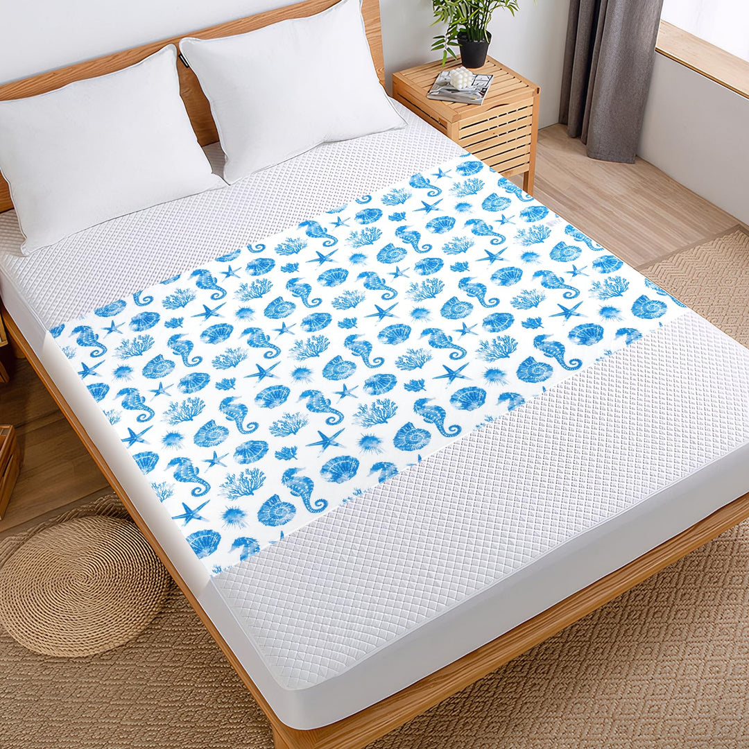 MOEMOE BABY Bettunterlage Wasserdicht für Kinder, 87x153cm/34x60in Wiederverwendbar Inkontinenz Bett