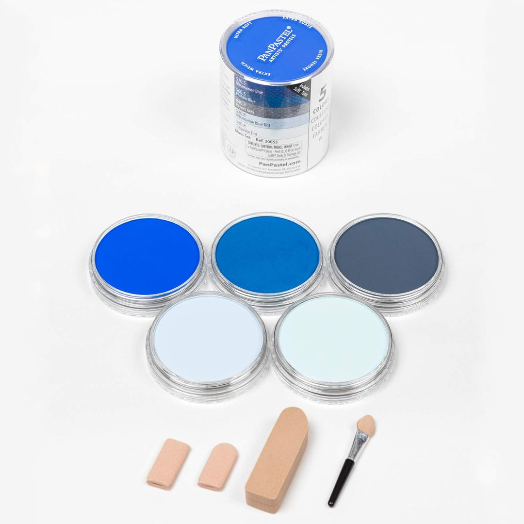 PanPastel 5-Farben-Set Blautöne