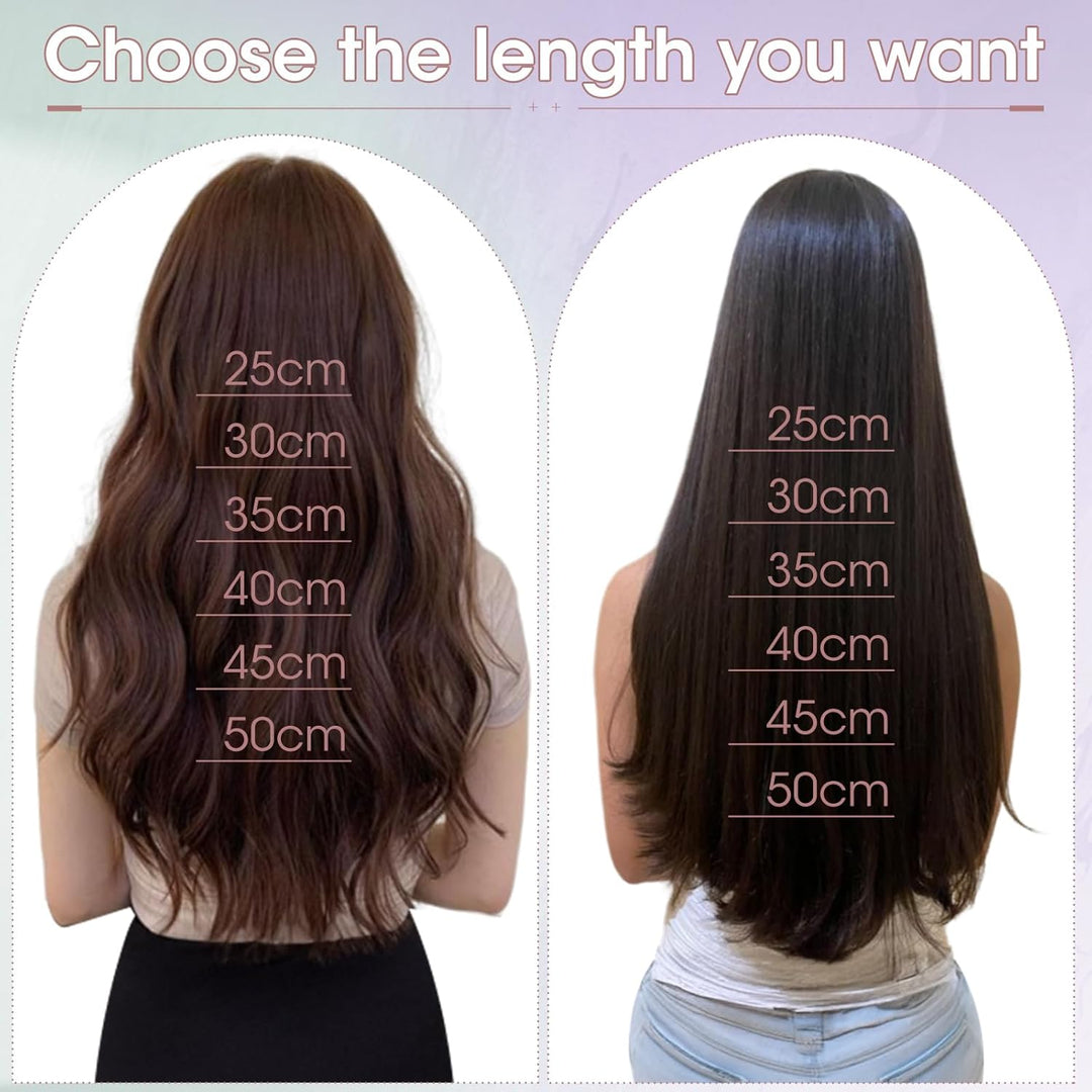 Benehair Clip in Extensions Echthaar, 120g Schwer Clips in Echthaar Extension, 7Pcs 16 Clips Remy Ec