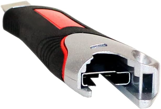 Pemium Cuttermesser 18 mm Teppichmesser 6 Stück Alu Druckguss gummierter Griff | Profi Cutter für 18