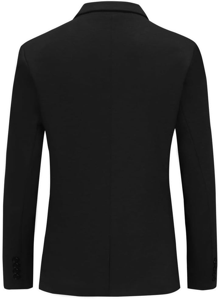 Allthemen Herren Sakko Baumwolle Stretch EIN Knopf Slim Fit Blazer Sportlich Freizeit Anzugjacke Lei