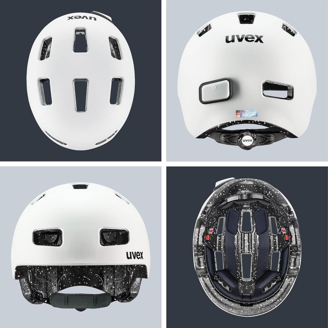 Uvex City 4 Fahrrad Helm matt weiss 2024 58-61 cm, 58-61 cm