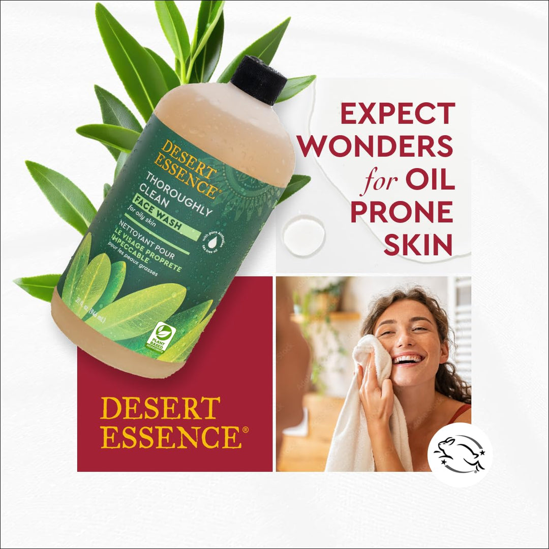 Desert Essence Desert Essence gründlich reinigen Face Wash Refill, 32-Unze