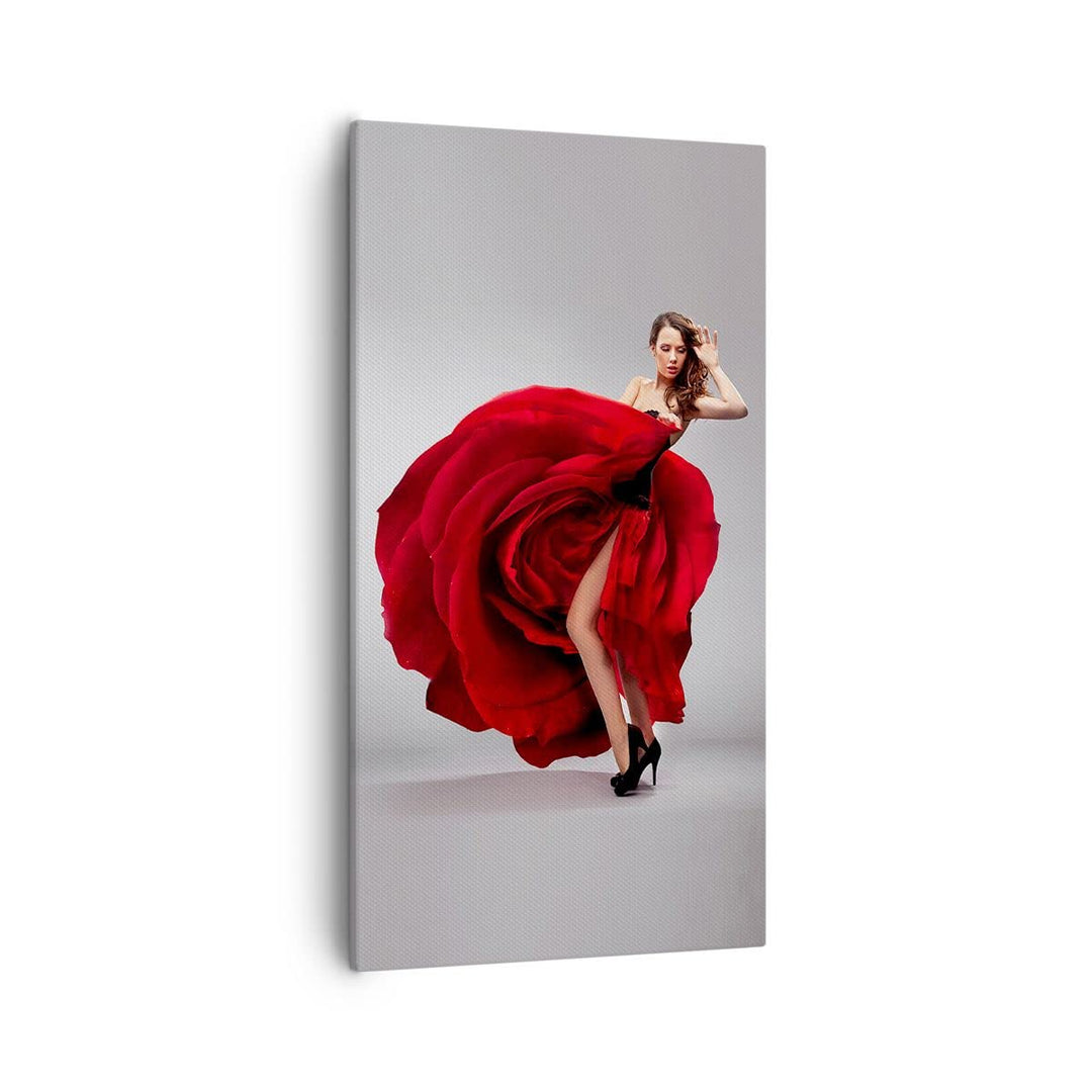 Bilder auf Leinwand 55x100cm Leinwandbild mit Rahmen Karneval Kleidung Kultur Tänzerin Gross Wanddek