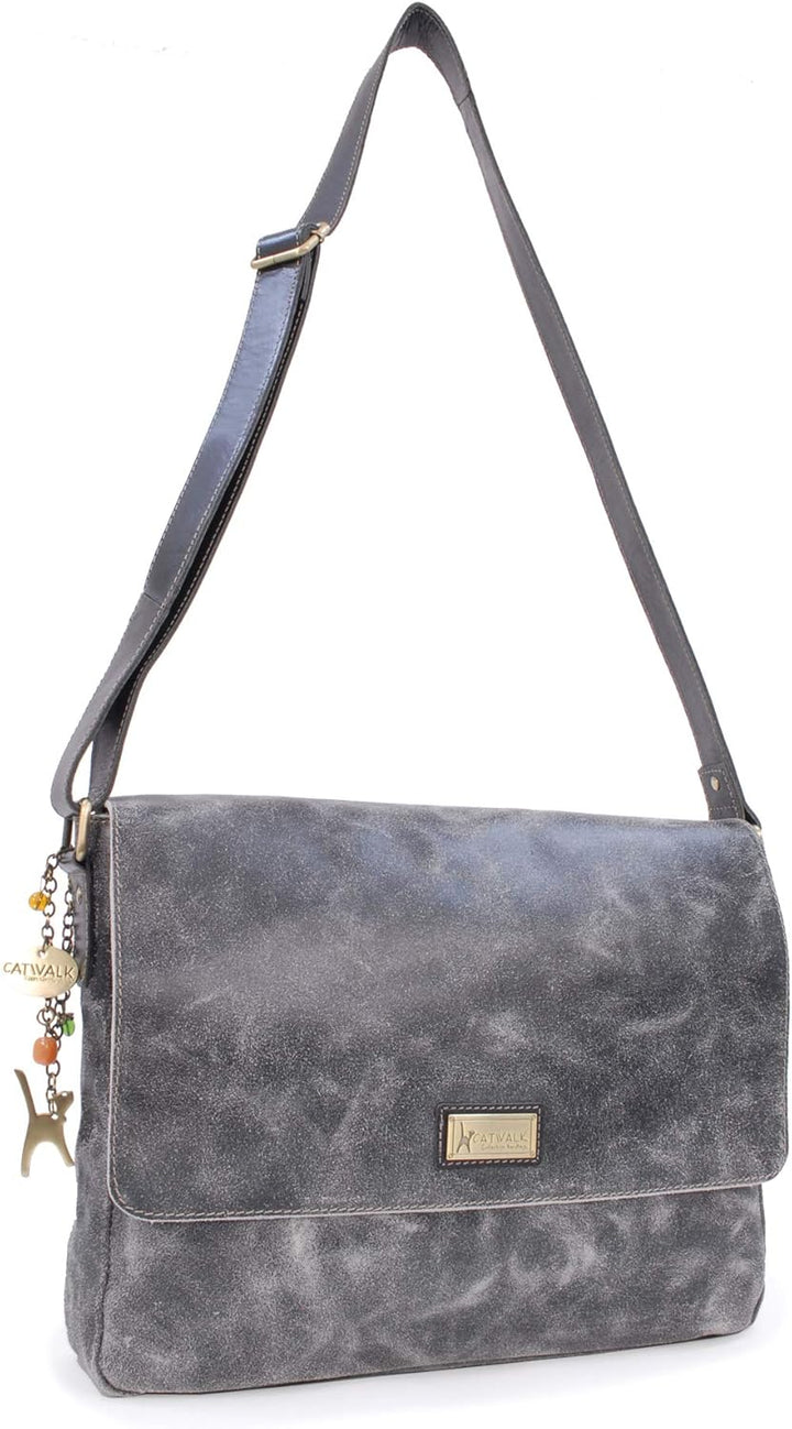 Catwalk Collection Handbags - Vintage Grobem Leder - CATWALK COLLECTION - Gröss - Umhängetasche Mess