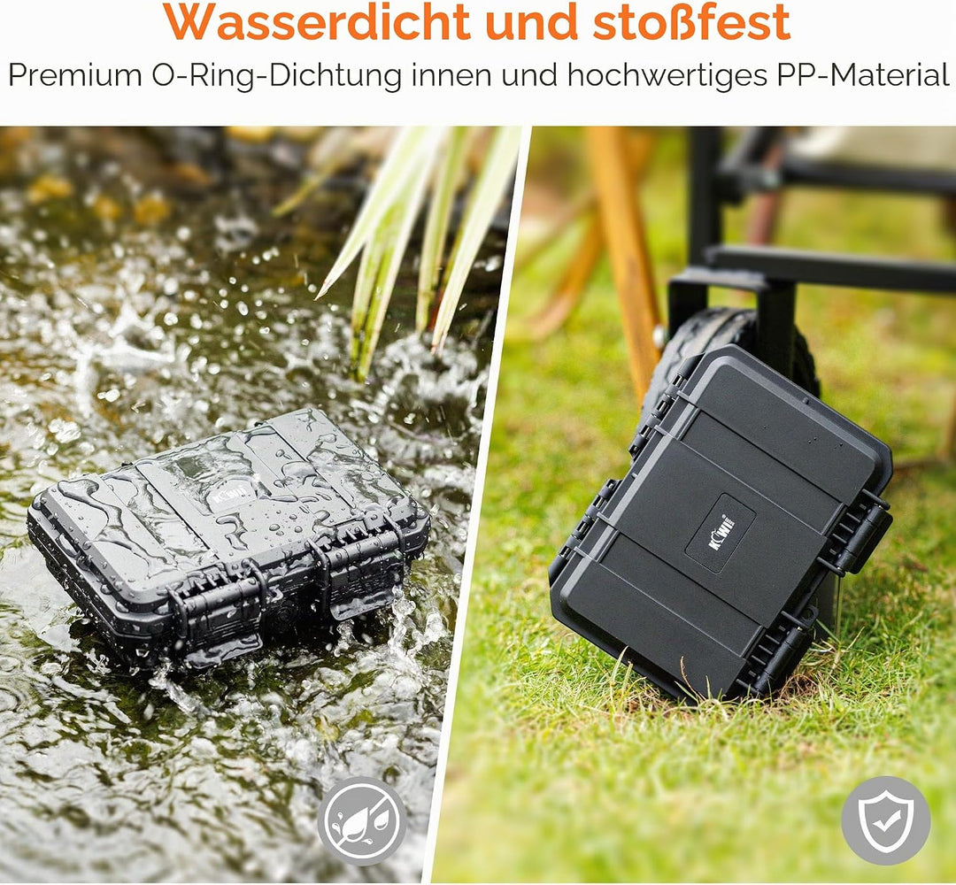 24 Slots CR2 CR123 CR123A Lithium Batterie Organisationskoffer IP67 Wasserdichter Hartschalenkoffer