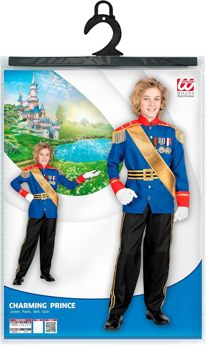 "CHARMING PRINCE" (jacket, pants, belt, sash) - (128 cm / 5-7 Years), 128
