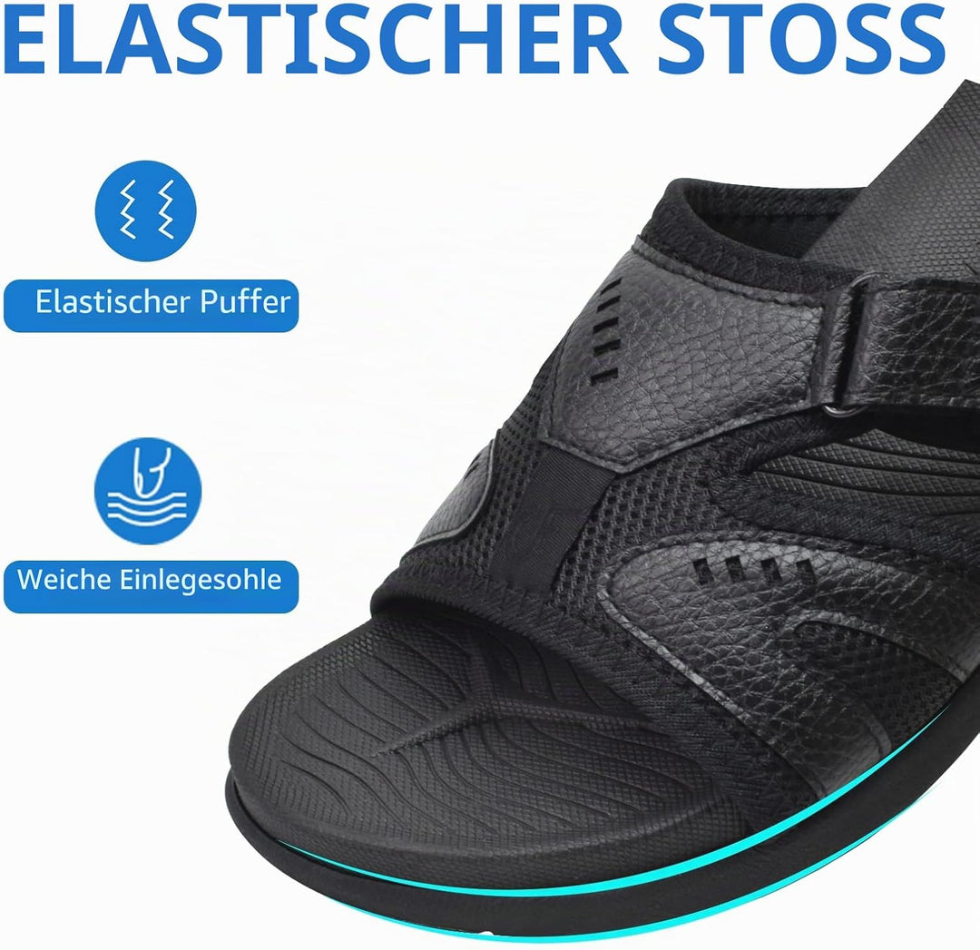 COFACE Herren Sport Recovery Sandalen Plantar Fasciitis weiche Polsterung leichtes Gewicht Bogen Unt