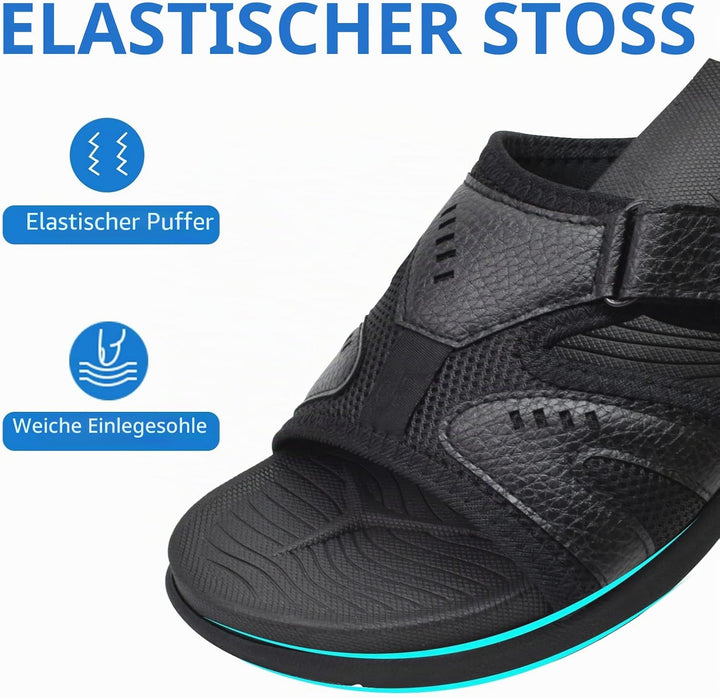 COFACE Herren Sport Recovery Sandalen Plantar Fasciitis weiche Polsterung leichtes Gewicht Bogen Unt