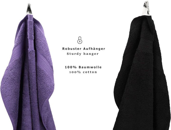 Betz 10-TLG. Handtuch-Set Premium 100% Baumwolle 2 Duschtücher 4 Handtücher 2 Gästetücher 2 Waschhan