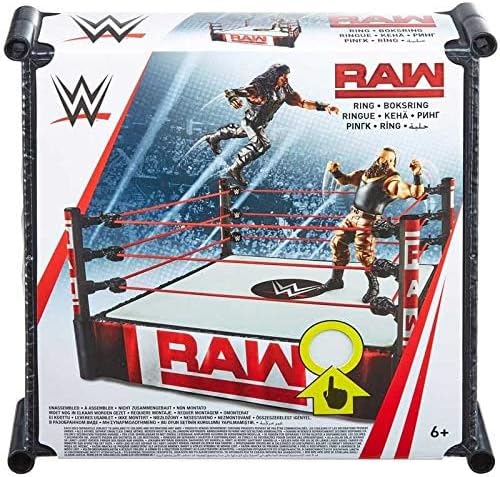 WWE Superstar Wrestling Ring - RAW - Komplett mit Pro-Tension-Technologie und gefederter Matte, ca.