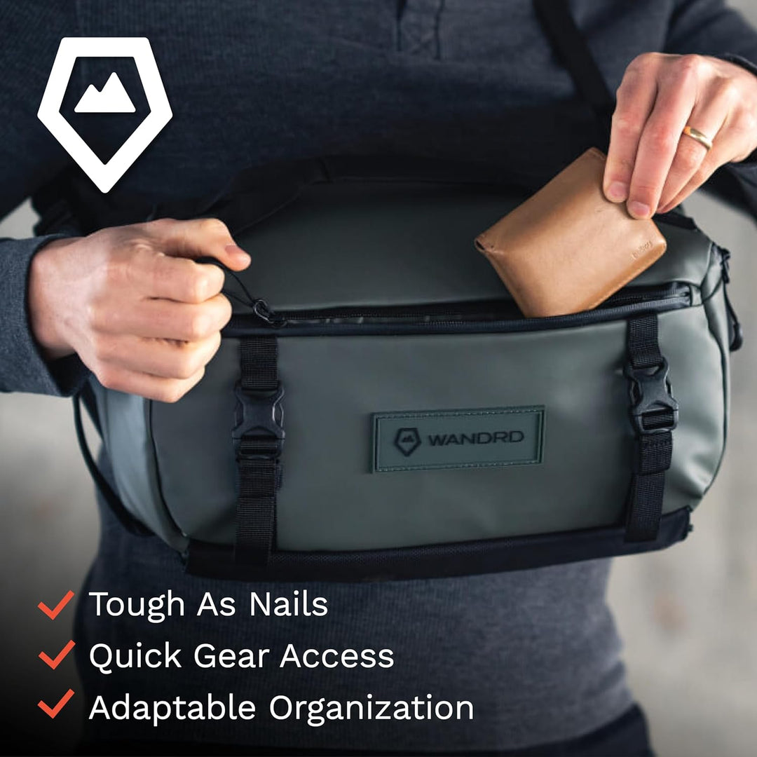 WANDRD Rogue Sling 0Y-784H-R8U9 Tasche mit 9 l Fassungsvermögen, leicht, wetterbeständig, für den tä