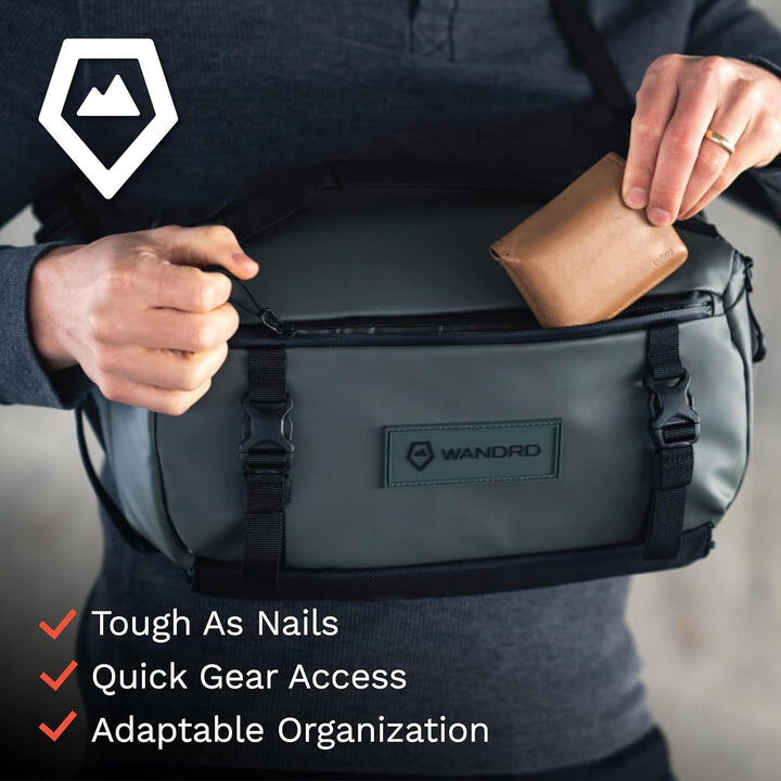 WANDRD Rogue Sling 0Y-784H-R8U9 Tasche mit 9 l Fassungsvermögen, leicht, wetterbeständig, für den tä