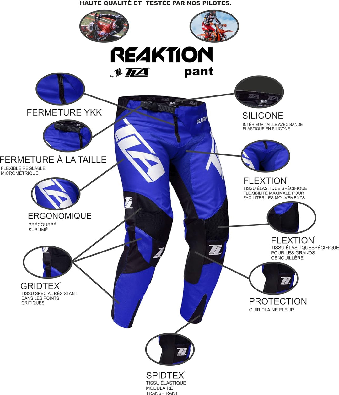 TLA Enduro und Motocross Reaktion MX Hose | Motorrad- und Quad-Hosen | Motorradbekleidung | Motocros