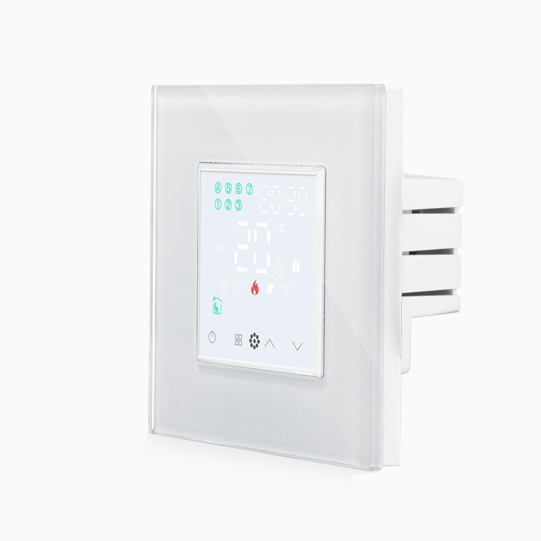 Luxus-Time Raumthermostat WiFi Heizungsthermostat Rahmen EXT. Sensor Thermostat Fussbodenheizung pro