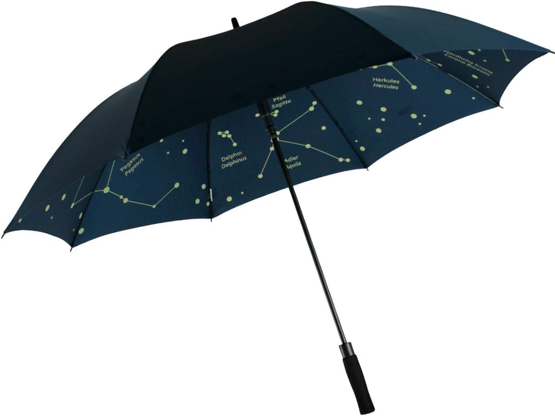 iX-brella Regenschirm Astro Sternenhimmel - Golfschirm Automatik XXL 130cm Sternenhimmel Golfschirm