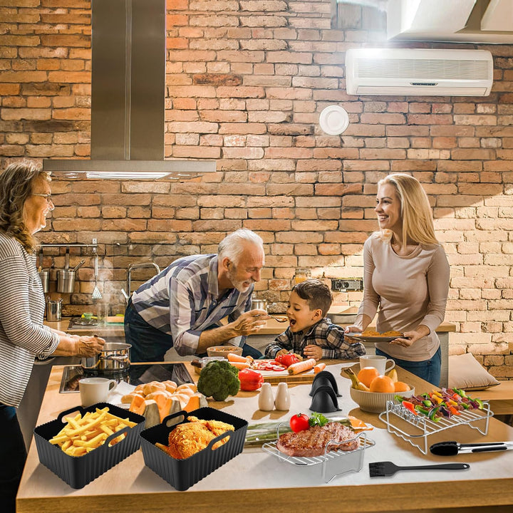 Heissluftfritteuse Zubehör | Airfryer Zubehör für Ninja Dual AF400EU & AF300EU & Tower T17088 | für