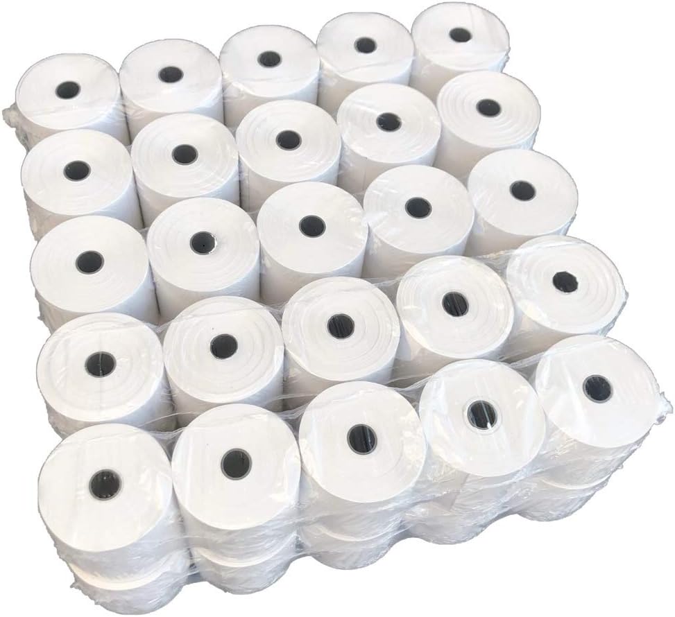 50 Thermorollen 80/50/12 - Kassenrollen aus Thermopapier 80mm breit, 50m lang - HKR-Welt-Bonrollen 5