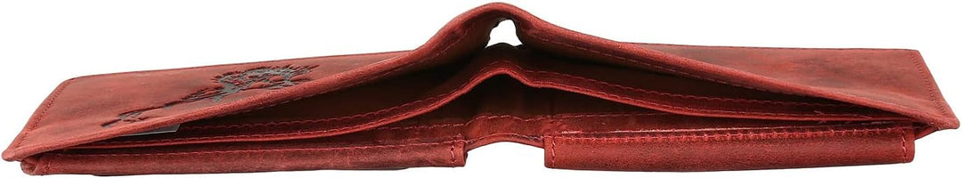 Greenburry Vintage Geldbörse Leder 13 cm Rusty Red, Rusty Red