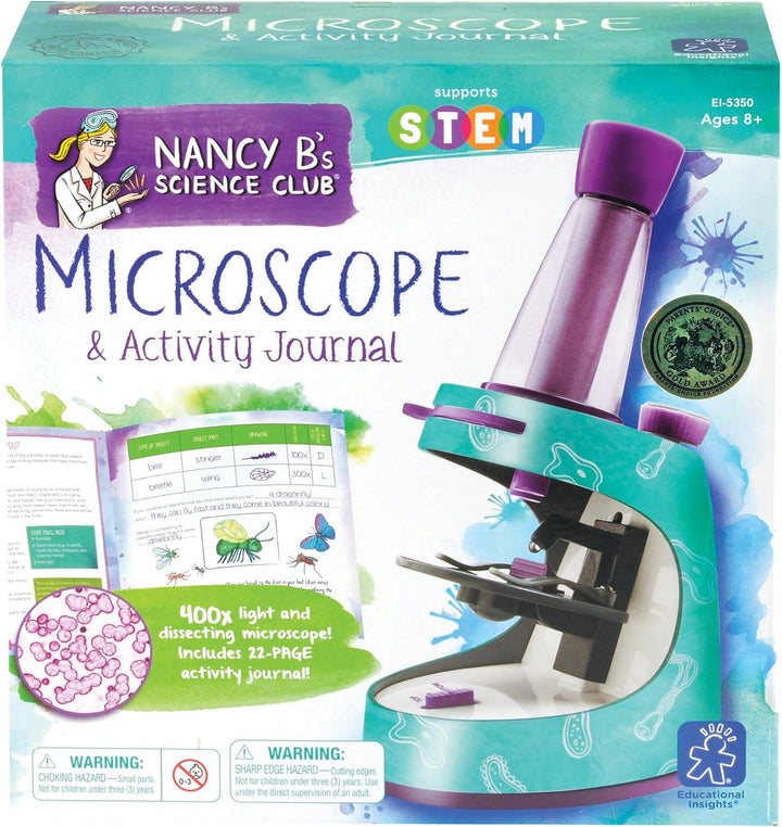 Learning Resources 5350 EI-5350 Nancy B'S Science Club Microscope & Activity Journal, Multicoloured