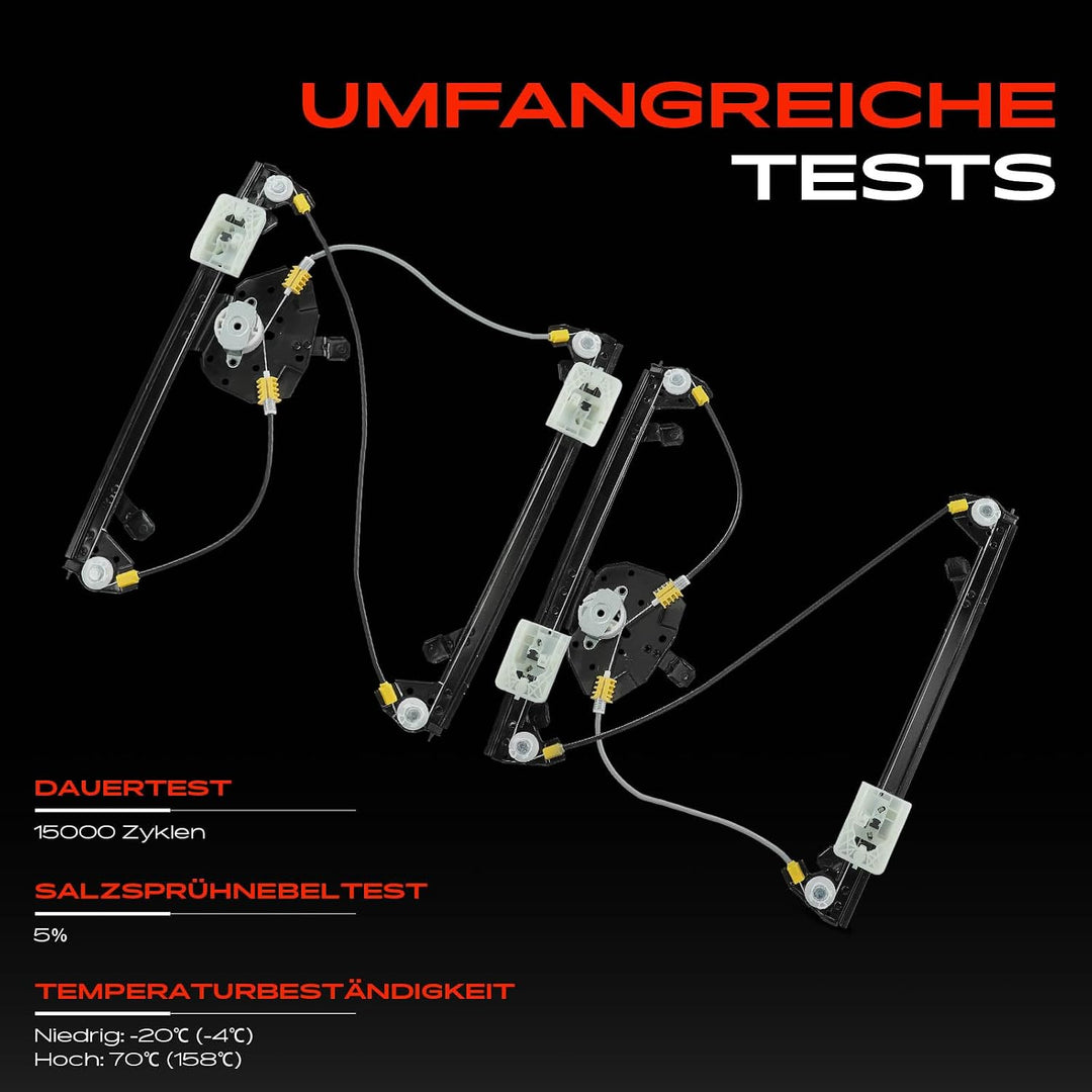 Frankberg 2x Fensterheber Elektrisch Ohne Motor Vorne Links Rechts Kompatibel mit Astra K B16 Astra