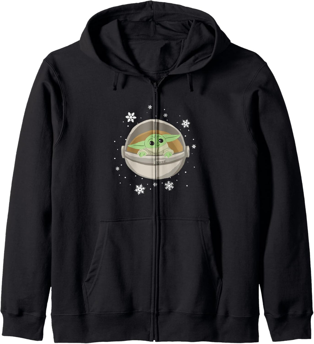 Star Wars The Mandalorian The Child Snowfall Cartoon Kapuzenjacke