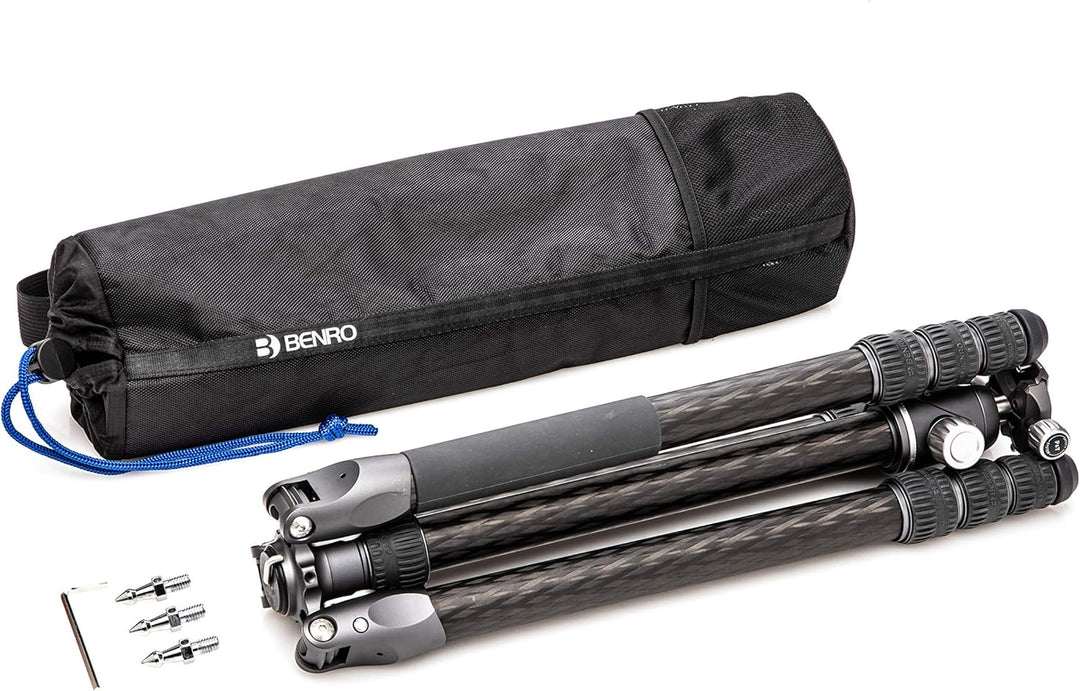 Benro Carbon Fibre Three Series Tripod/Monopod with VX30 Ballhead, 4 Leg Sections, Twist Leg Locks,