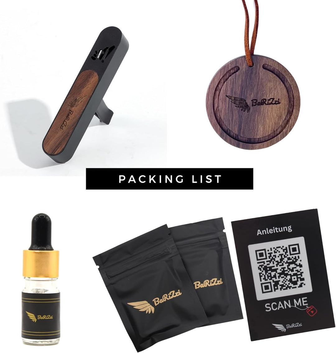 BaRiZzi Oud Autoparfum I Autoduft I Auto Lufterfrischer I Car Diffuser I Car Perfume (Oud Passione,