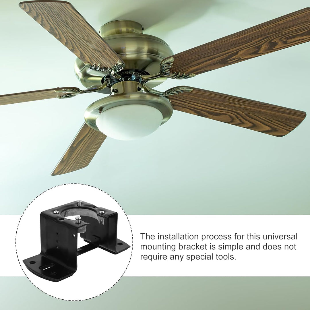 jojofuny Deckenventilator Montagehalterung Aus Eisen Universelle Halterung Für Wohnzimmer Hängeventi