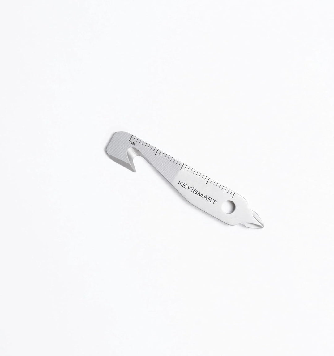 KeySmart MultiTool - 5-in-1 Mehrzweck-Schlüsselanhängerwerkzeug mit Kastenschneider, Lineal, Hebelst