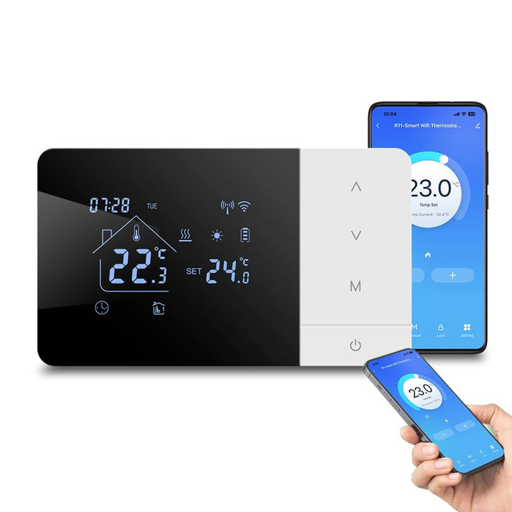 3A Gas Boiler Thermostat für Tuya Batteriebetriebenes Thermostat 2-Draht Wifi Heiz-/Kühlthermostate