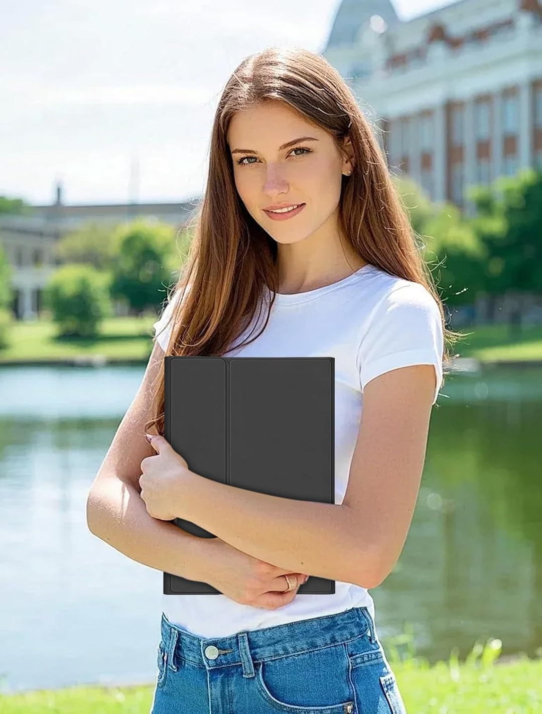 JADEMALL Hülle mit Tastatur für Lenovo Idea Tab Pro 12,7" (2025), Abnehmbare QWERTZ Bluetooth Tastat