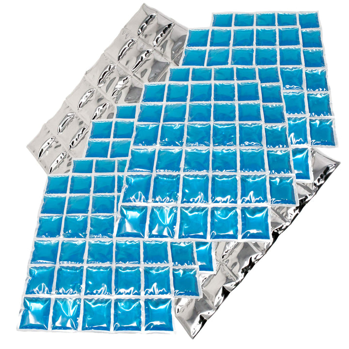 ToCi 9 x Kühlmatte Kühlakku mit 30 Kühlzellen, Eis-Pack, Kühlkissen, Kühlkompresse, Kühlakkus, Flexi