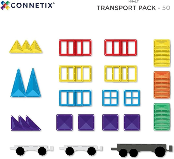 Connetix Rainbow Transport Pack 50 Stück