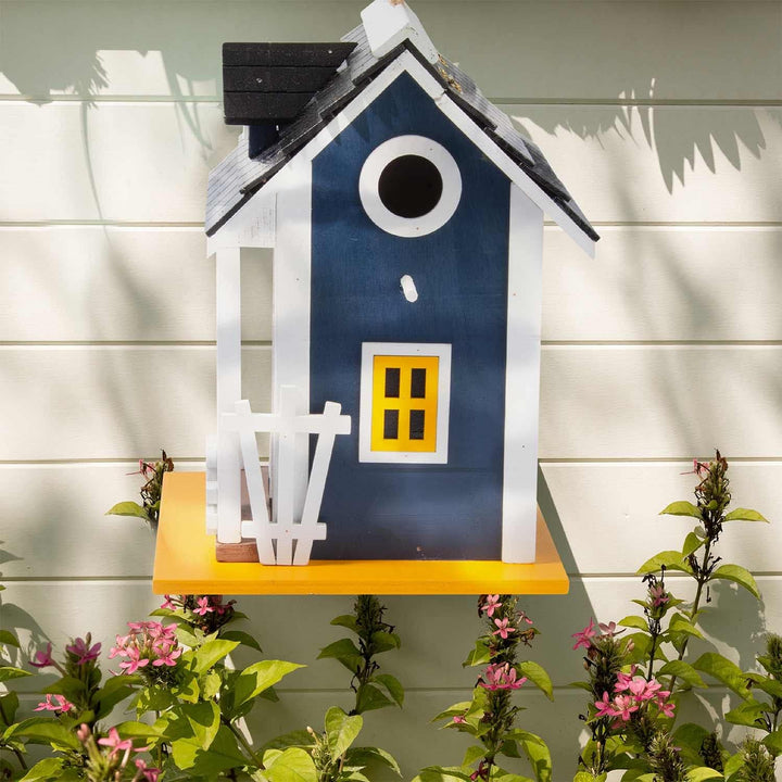Vogelhaus Nistplatz Vögel-Häuschen Villa aus Echtholz zum aufhängen im Garten (Nistplatz), Nistplatz