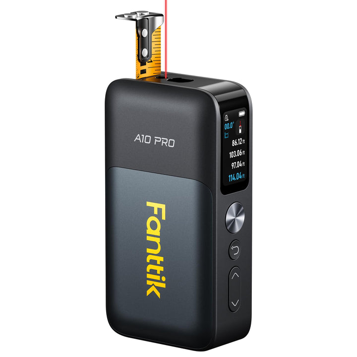 Fanttik A10 Pro 2-in-1 Digitales Laser Entfernungsmesser mit HD IPS-Farbdisplay, Wiederaufladbar 50m