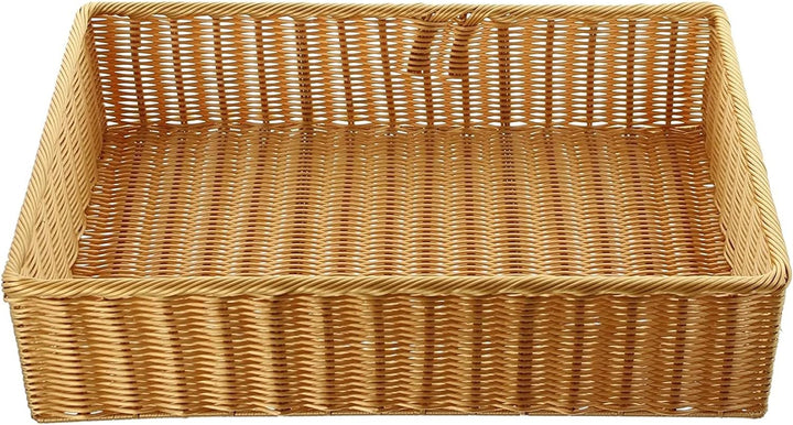 Auslagekorb aus Poly-Rattan, 60x40 cm, Regalkorb, Brotkorb, Servierkorb, Aufbewahrungskorb