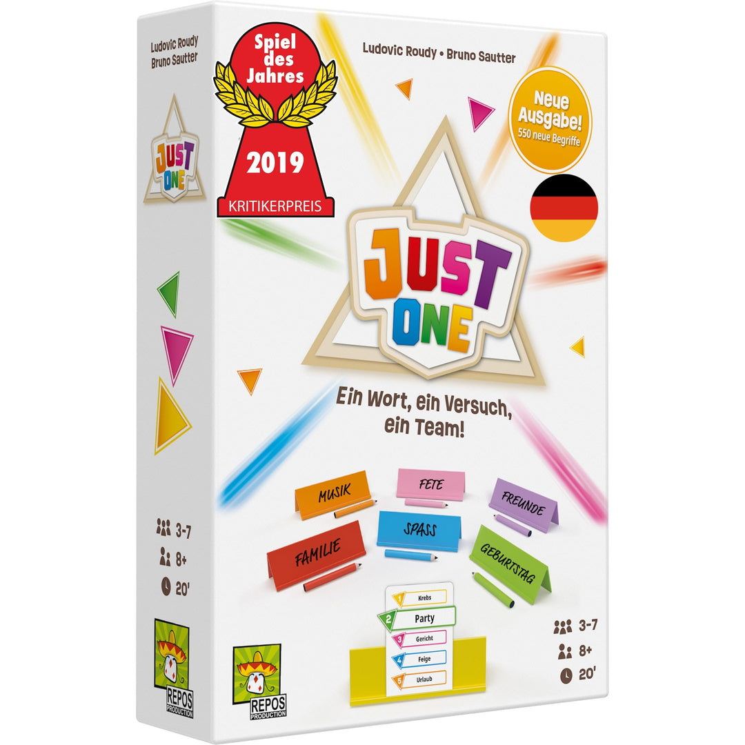 Repos Production, Just One (Refresh), Partyspiel, 20 Minuten, für 3-7 Spieler, 8+ Jahre, Spiel auf D