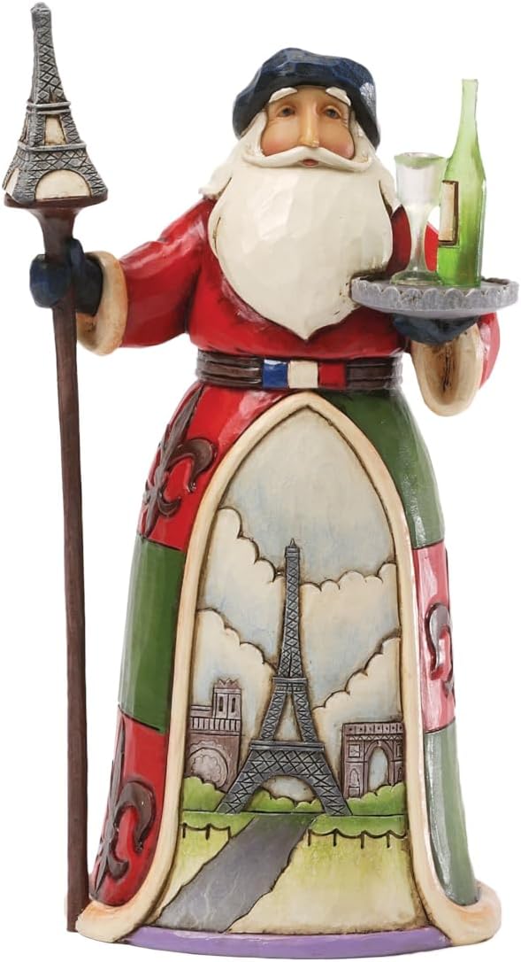 Enesco Jim Shore Heartwood Creek Figur, französischer Weihnachtsmann, Kunstharz, Französischer Weihn