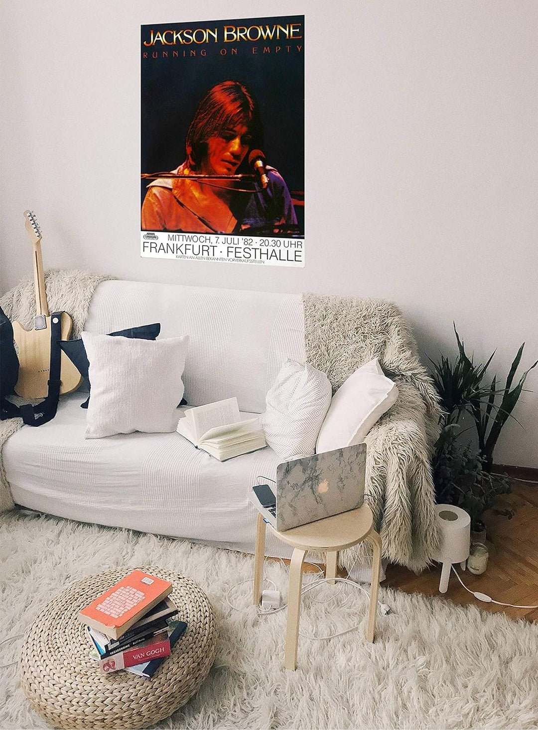 Jackson Browne - Running on Empty, Frankfurt 1982 » Konzertplakat/Premium Poster | Live Konzert Vera