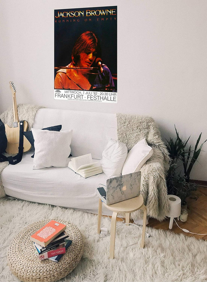 Jackson Browne - Running on Empty, Frankfurt 1982 » Konzertplakat/Premium Poster | Live Konzert Vera