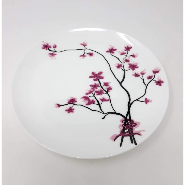 TeaLogic 4er Set Frühstücksteller, Kuchenteller Cherry Blossom D. 19cm Porzellan