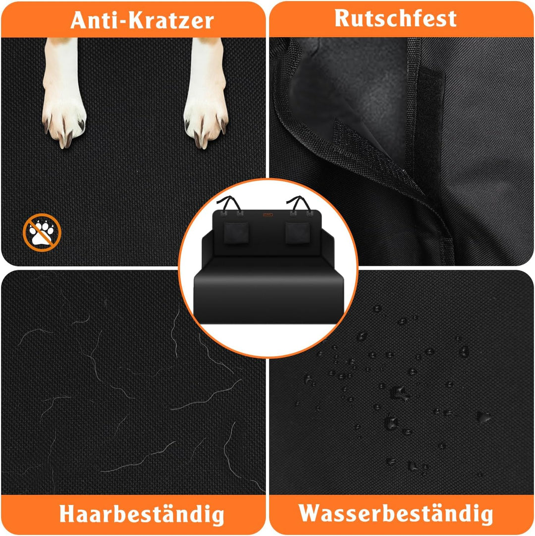 Alfheim Hund Kofferraumauskleidung Beschützer,rutschfeste wasserdichte Anti-Falten Pet Cargo Abdecku