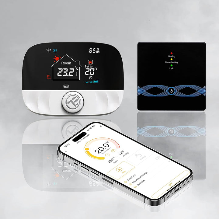 TELLUR SMART WiFi Thermostat, WLAN Raumthermostat Tuya, Internetsteuerung, Wochen/Tagesplan, Sprachs