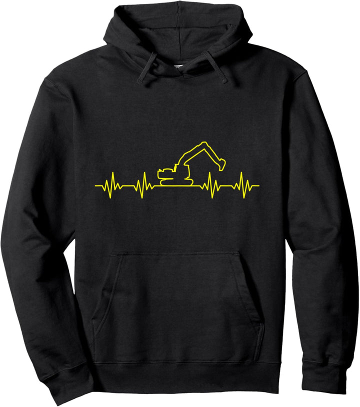 Baggern Baustelle Bagger Maschinenführer Baggerfahrer Pullover Hoodie