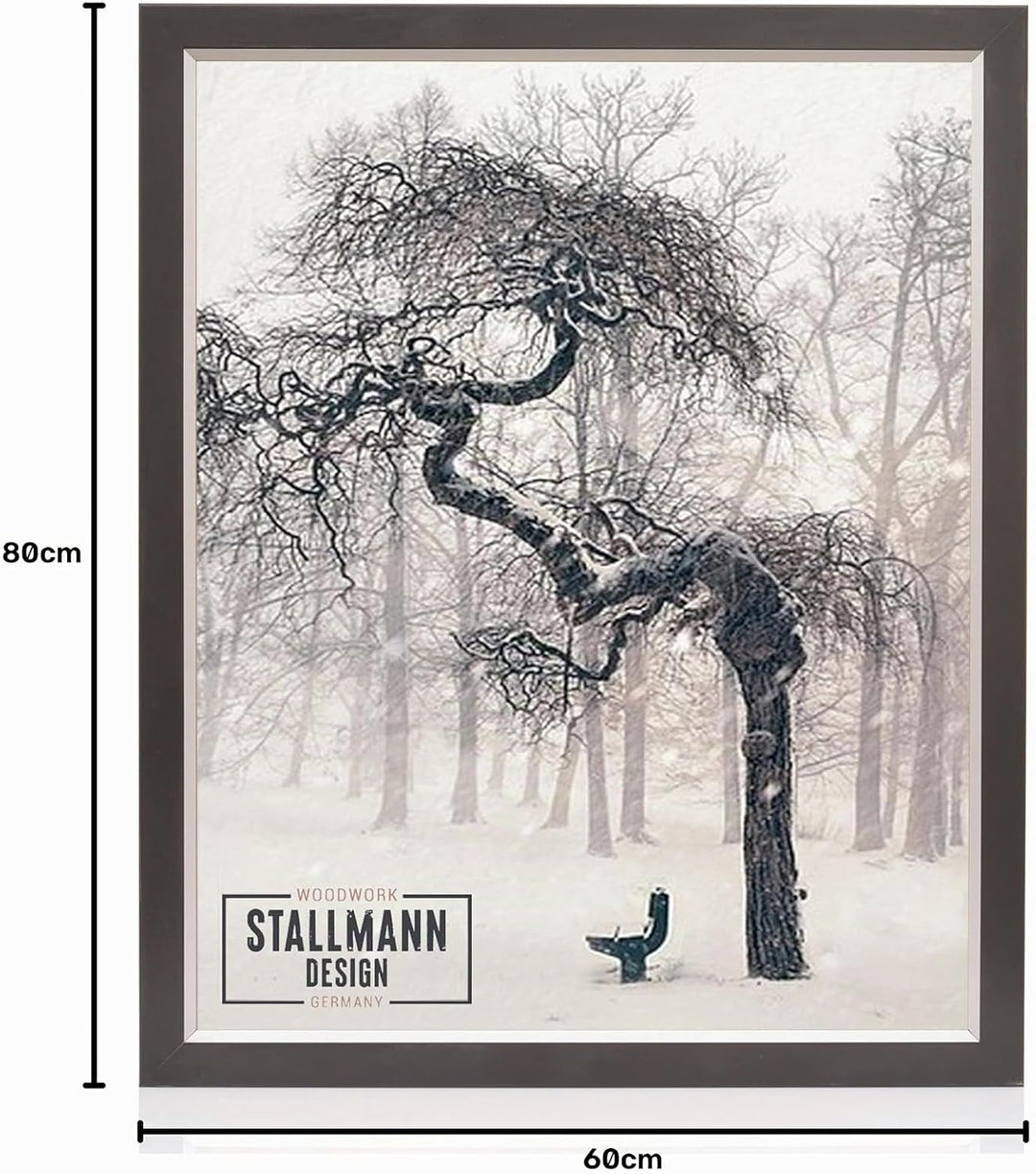Stallmann Design Bilderrahmen My Frames 60x80 cm schwarz Rahmen Fuer Dina 4 und 60 andere Formate Fo