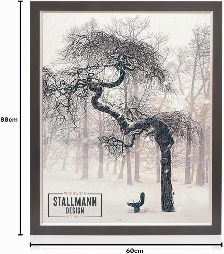 Stallmann Design Bilderrahmen My Frames 60x80 cm schwarz Rahmen Fuer Dina 4 und 60 andere Formate Fo
