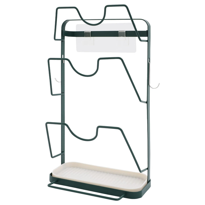 Topfdeckelhalter Wandmontage, Selbstklebend, 3 Schlitze, Topfdeckel-Organizer aus Metall für Küche,