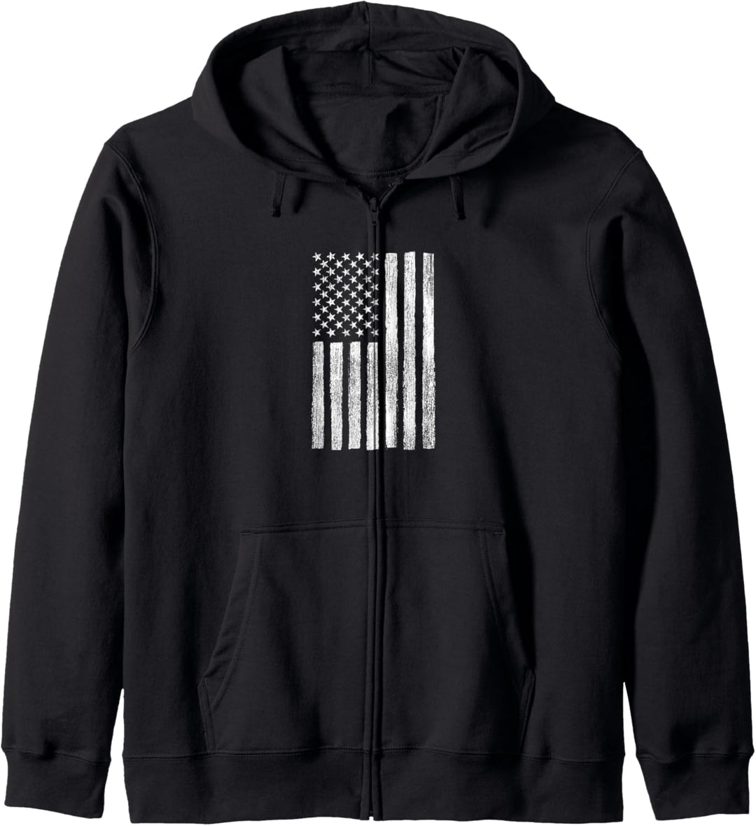 Americana American Flag Vertical Kapuzenjacke